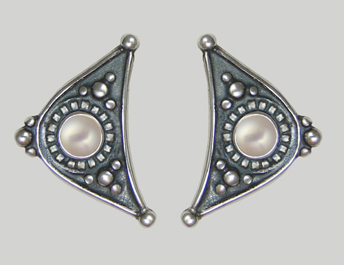 Sterling Silver Little Cultured Freshwater Pearl Post Stud Earrings